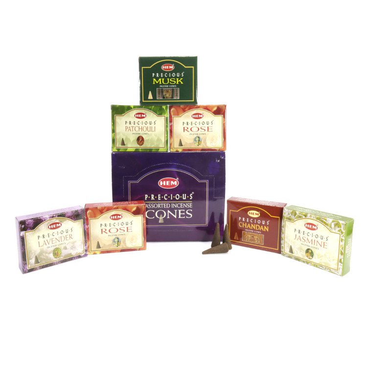 Благовония конусы HEM Precious Assorted Pack набор уп-12шт