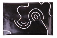 Кошелек кожа ручной принт  180/54 Кошелек кожа ручной принт  180/54