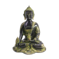 Будда с чашей дарующий бессмертие Antique Green Бронза h-25см L-19см 3,160кг