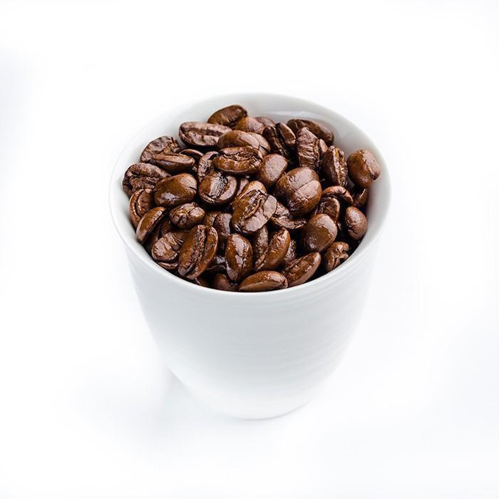 Кофе в зернах Марагоджип в обсыпке какао- порошка ароматизированный Сады Семирамиды 1 кг.