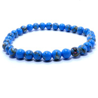 Браслет каменный Иранская бирюза камень удачи, любви и радости, а также символ ясности ума 6мм