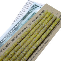 Свеча воск Травы  КАРЬЕРНЫЙ РОСТ, ДОСТИЖЕНИЕ ЦЕЛЕЙ IШалфей Донник Лаванда уп 5шт 16см