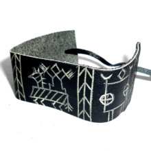 Браслет-оберег Даждьбог кожа Браслет-оберег Даждьбог кожа