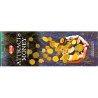 Благовония HEM, шестигранники, Attracts Money ПРИВЛЕЧЕНИЕ ДЕНЕГ 