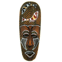 Панно Маска 30х10см, дерево