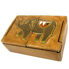 Шкатулка двустворчатая Слон 18х12х6см дерево Шкатулка двустворчатая Слон 18х12х6см дерево