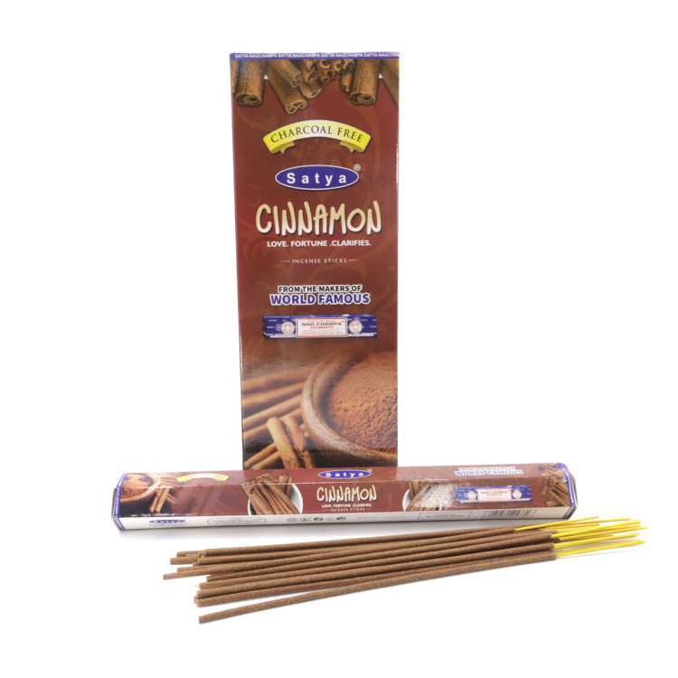 Благовония Satya Hexa Cinnamon Корица аромапалочки уп-6шт