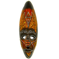 Панно Маска 30х10см, дерево