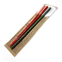 Свеча парафиновая  с руническим ставом Канал изобилия 5см-4см