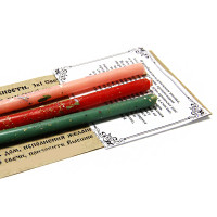 Свеча парафиновая  с руническим ставом Канал изобилия 5см-4см