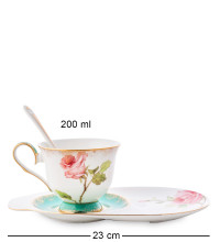 Чайная пара "Роза" (Milano Rose Pavone)