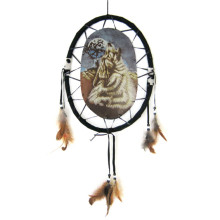 Панно овальное Волк 50х40см, пластик, ткань Панно овальное Волк 50х40см, пластик, ткань