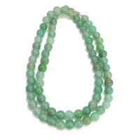 Бусы из камня Нефрит 6мм приносит успех в карьере и в бизнесе