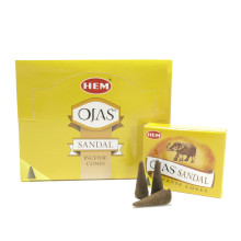 Благовония конусы HEM Ojas Sandal Оджас Сандал уп-12шт
