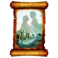 Картина объемная "Две лошади" 42,5x29,5 см ХДФ