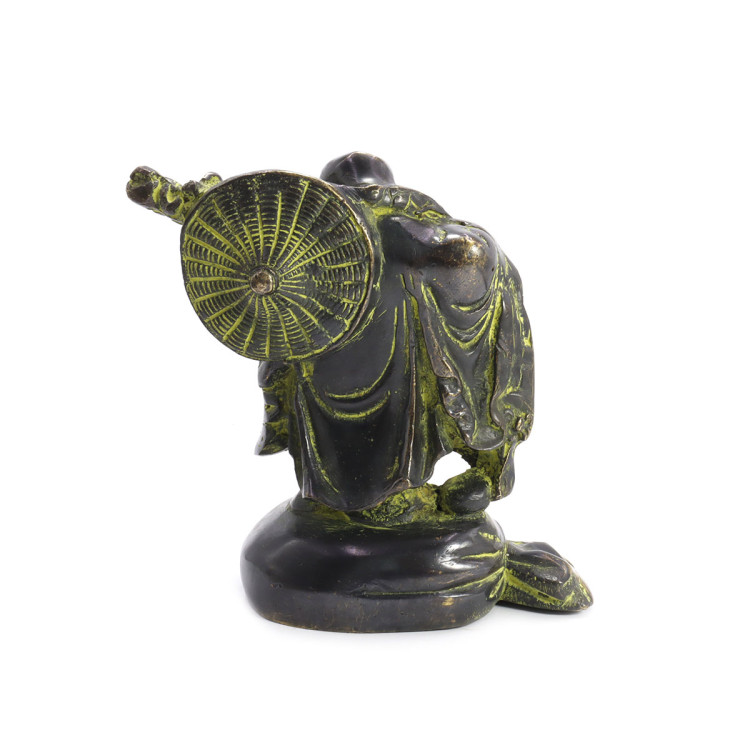 Хотей на мешке с монетами Дарует процветание бронза 16см-13см 1,982