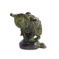 Хотей на мешке с монетами Дарует процветание бронза 16см-13см 1,982