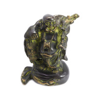 Хотей на мешке с монетами Дарует процветание бронза 16см-13см 1,982