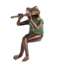 Фигурка "Лягушка с флейтой" (бронза, о.Бали)