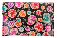 Кошелек кожа ручной принт  180/96 Кошелек кожа ручной принт  180/96