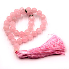 Четки 33 бусины камень Венеры Розовый кварц 10мм оберег для поиска половинки Четки 33 бусины камень Венеры Розовый кварц 10мм оберег для поиска половинки