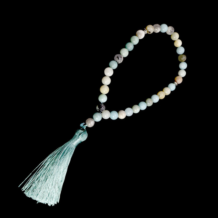 Четки 33 бусины  Амазонит Натуральный камень10мм