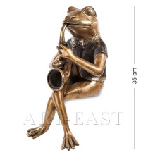 Фигурка "Лягушка с саксофоном" (бронза, о.Бали)