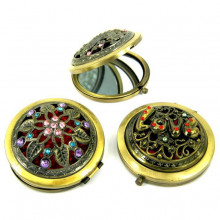 Зеркальце бронза 7см в ассорт.