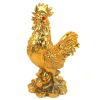 Петух на монетах фигурка 10см пластик