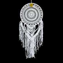 Ловушка снов Белого цвета символизирует мир, гармнию и чистоту отношений h-80см d-32см