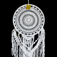 Ловушка снов Белого цвета символизирует мир, гармнию и чистоту отношений h-80см d-32см