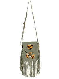 Сумка замшевая с бахромой через плечо 1111/7