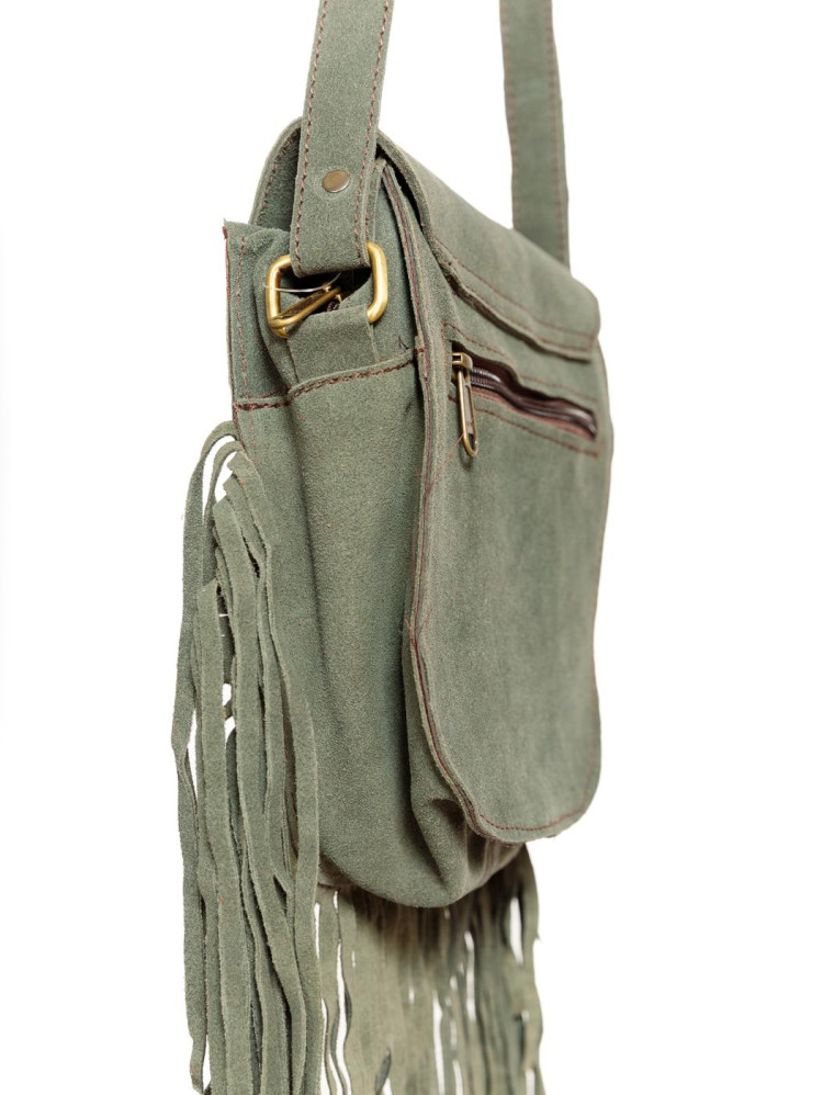 Сумка замшевая с бахромой через плечо 1111/7