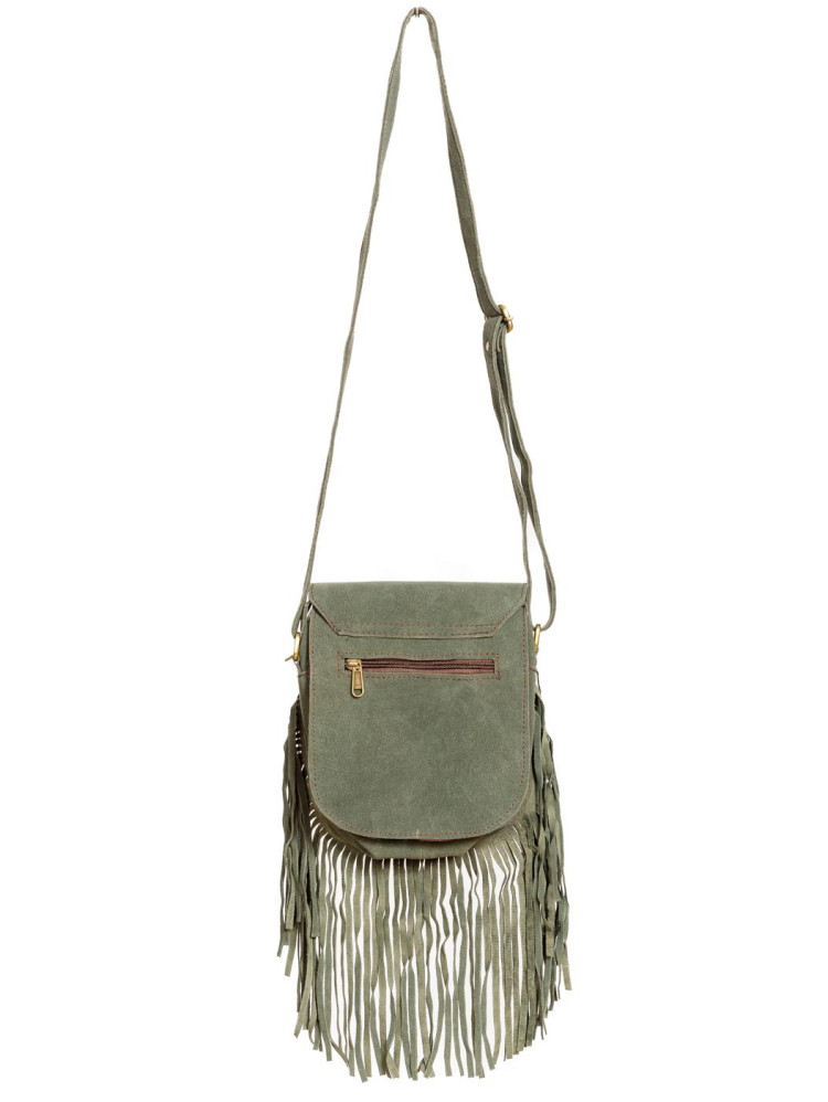 Сумка замшевая с бахромой через плечо 1111/7