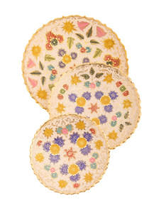 Ваза фруктовница набор из3-х Фр1554/1эмаль белая Ваза фруктовница набор из3-х Фр1554/1эмаль белая