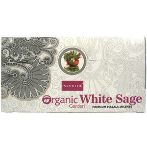 andita прямоуг. благовония Organic White Sage БЕЛЫЙ ШАЛФЕЙ 15 гр. блок 12 шт.