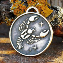 BV04-04 Зодиак № 04, Рак, бронза, Д-26мм, 26*29мм (ЗЗ 004)