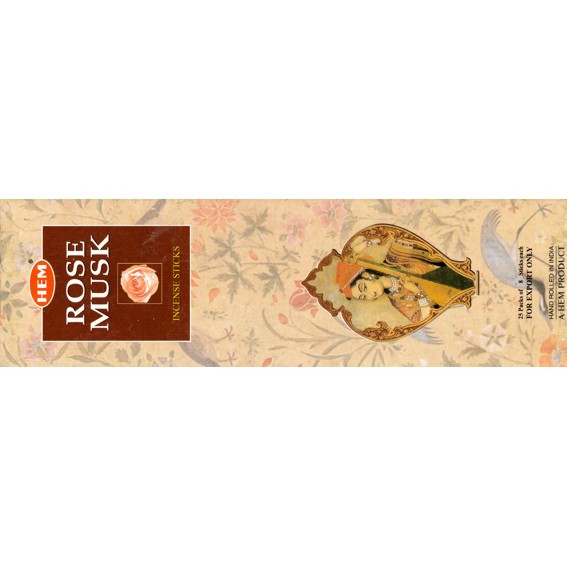 HEM 4-гр. благовония Rose Musk РОЗА-МУСК блок 25 шт.