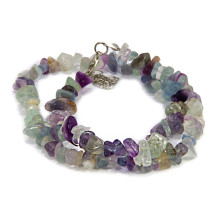 Бусы из камня Флюорит обеспечивает успех в любых начинаниях 45см