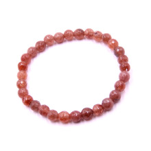 Браслет каменный  Клубничный кварц -  способен разбудить остывшую любовь Браслет каменный  Клубничный кварц -  способен разбудить остывшую любовь