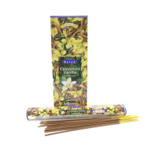 Благовония Satya Hexa Cinnamon Vanilla Корица-Ваниль аромапалочки уп-6шт Благовония Satya Hexa Cinnamon Vanilla Корица-Ваниль аромапалочки уп-6шт
