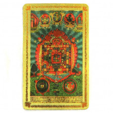 E134-16 Денежные янтры 8х5см пластик под золото