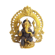 Ганеш в арке благославляющий на процветание и удачу бронза 22см-21см 2,497кг Ганеш в арке благославляющий на процветание и удачу бронза 22см-21см 2,497кг