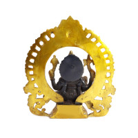 Ганеш в арке  благославляющий на процветание и удачу бронза 22см-21см 2,497кг