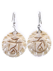 Украшение  Серьги кость 937н Украшение  Серьги кость 937н