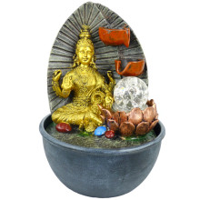4-03 Фонтан Лакшми 28см полистоун