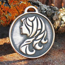 BV04-06 Зодиак № 06, Дева, бронза, Д-26мм, 26*29мм (ЗЗ 006)