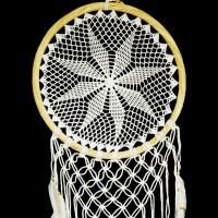 Ловушка снов Цветок h-130см d-42см Денежный магнит, дарует изобилие и стабильность