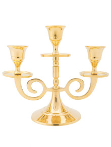Подсвечник на 3 свечи  П4631/1 (полиш)