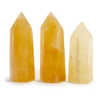 Кристалл камень Золотой кальцит - Дарует изобилие, помогает в построении успешной карьеры 7см